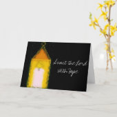 Wenskaart Kaart (Gele Bloem)