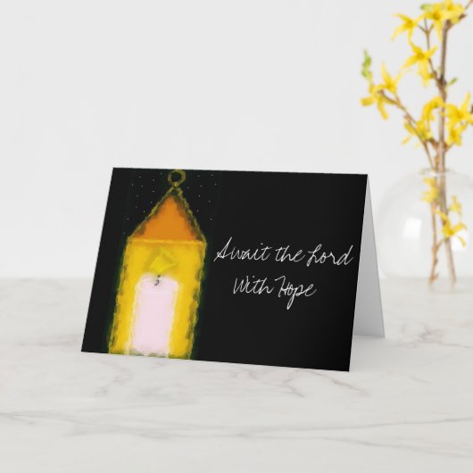 Wenskaart Kaart (Gele Bloem)