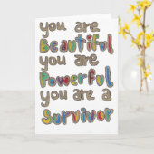 Wenskaart Kaart (Gele Bloem)