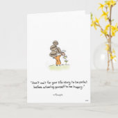 Wenskaart Kaart (Gele Bloem)