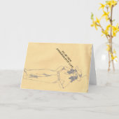 Wenskaart, kaarten (Gele Bloem)