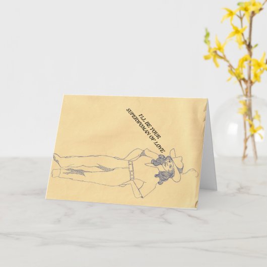 Wenskaart, kaarten (Gele Bloem)