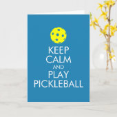 Wenskaart - Kalm houden en Pickleball afspelen Kaart (Gele Bloem)