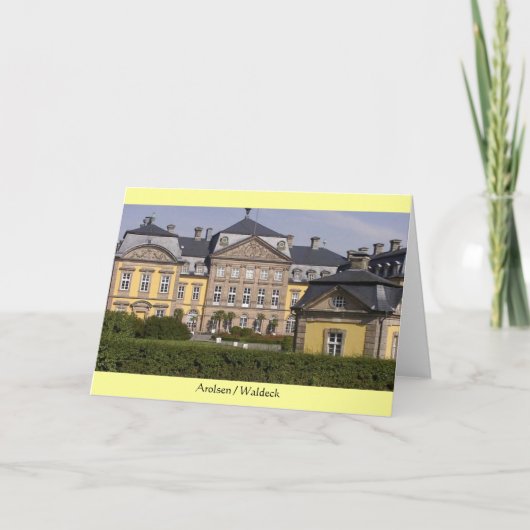 Wenskaart: Kasteel van Arolsen / Waldeck Kaart (Voorkant)