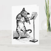 Wenskaart "Kat en de Fiddle" Kaart (Voorkant)