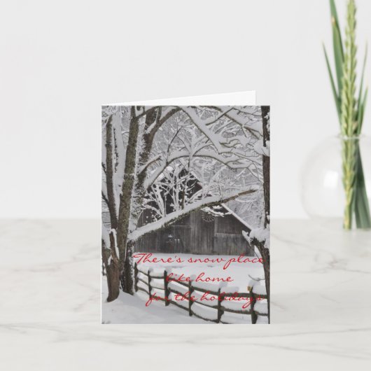 Wenskaart - Kerst Feestdagen Kaart (Voorkant)