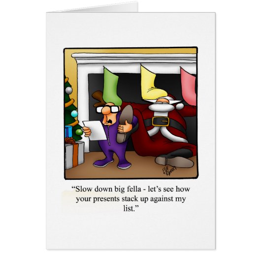 Wenskaart kerstHumor (Voorkant)