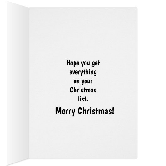 Wenskaart kerstHumor (Binnen (Rechts))