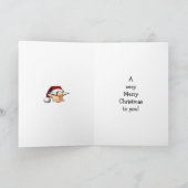 Wenskaart kerstHumor Feestdagen Kaart (Binnen)