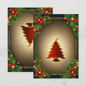 wenskaart kerstmis bedankkaart (Voorkant / Achterkant)