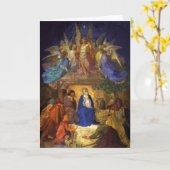 Wenskaart kerstmis Ernst Deger Kaart (Gele Bloem)