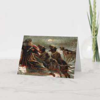 Wenskaart kerstmis feestdagen kaart