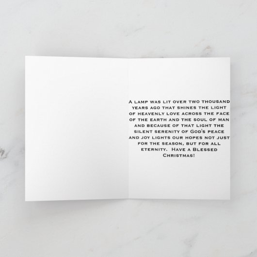 Wenskaart - Kerstmis Feestdagen Kaart (Binnen)