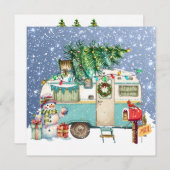 Wenskaart kerstmis feestdagenkaart (Voorkant / Achterkant)