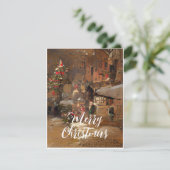 wenskaart kerstmis feestdagenkaart (Staand voorkant)