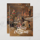 wenskaart kerstmis feestdagenkaart (Voorkant / Achterkant)