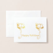 Wenskaart - Kerstmis Folie Kaarten (Voorkant met envelop)