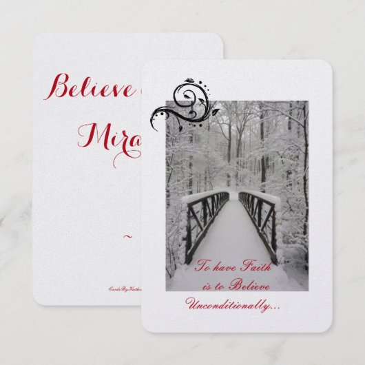 wenskaart - Kerstmis - Kaart (Voorkant / Achterkant)