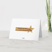 Wenskaart kerstpalmboom feestdagen kaart (Achterkant)