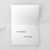 Wenskaart kerstpalmboom feestdagen kaart (Binnen)