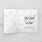 Wenskaart kerstpinguïn Couple Seasons Feestdagen Kaart (Binnen)