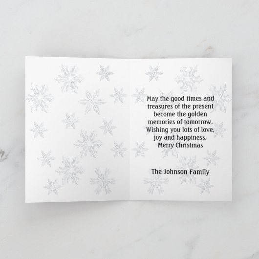 Wenskaart kerstpinguïn Couple Seasons Feestdagen Kaart (Binnen)