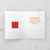 Wenskaart kerstpinguïn feestdagen kaart (Binnen)