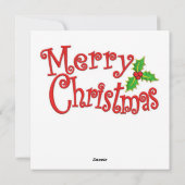 Wenskaart kerstpinguïn feestdagenkaart (Achterkant)