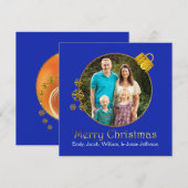 Wenskaart kerstsierfoto feestdagenkaart (Voorkant / Achterkant)