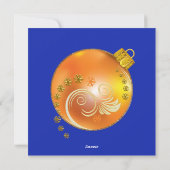 Wenskaart kerstsierfoto feestdagenkaart (Achterkant)