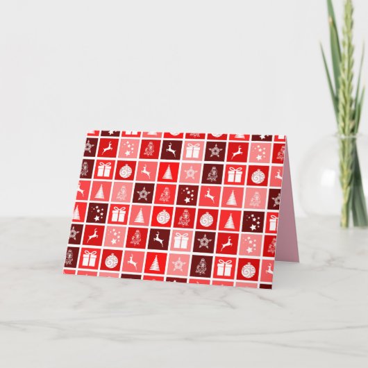 wenskaart kersttijd feestdagen kaart (Voorkant)