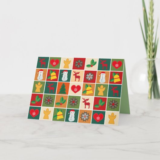 wenskaart kersttijd feestdagen kaart (Voorkant)