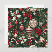 Wenskaart kerstversiering (Voorkant / Achterkant)