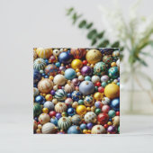 Wenskaart kerstversiering (Staand voorkant)