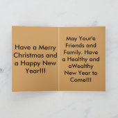 Wenskaart kerstzondebok feestdagen kaart (Binnen)