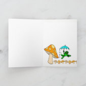 Wenskaart Kikkikker — paddenstoel Kaart (Binnen)