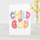 Wenskaart Kind van God Kaart (Gele Bloem)