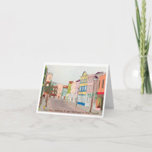 wenskaart "King Street, Charleston, SC" Kaart