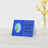 Wenskaart - Kleine Birdie vertelde me Kaart (Gele Bloem)