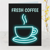 WENSKAART KOFFIE BIRTHDAY KAART (Gele Bloem)