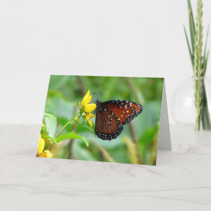Wenskaart koningin Butterfly Kaart
