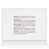 Wenskaart kruiden en specerijen (Binnen Horizontaal (Boven))