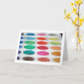 Wenskaart Kunstverf Kaart (Gele Bloem)