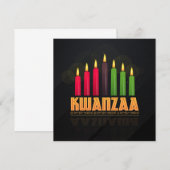 Wenskaart Kwanzaa Notitiekaartje (Voorkant / Achterkant)