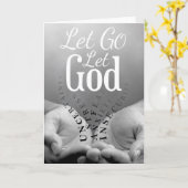 Wenskaart - Laat God los Kaart (Gele Bloem)