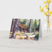 Wenskaart Lake Tahoe Cabin 7 "X 5" Kaart (Gele Bloem)