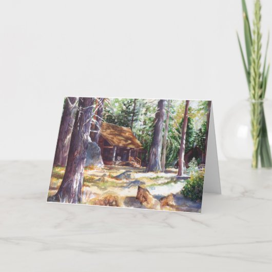 Wenskaart Lake Tahoe Cabin 7 "X 5" Kaart (Voorkant)