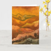 wenskaart Landwegen "Receading Hills #2" Kaart (Gele Bloem)