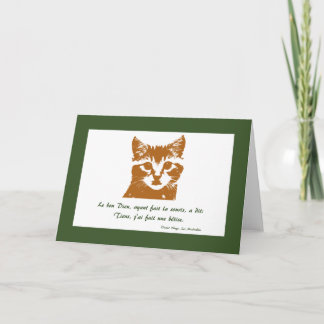 Wenskaart: Le Chat Kaart
