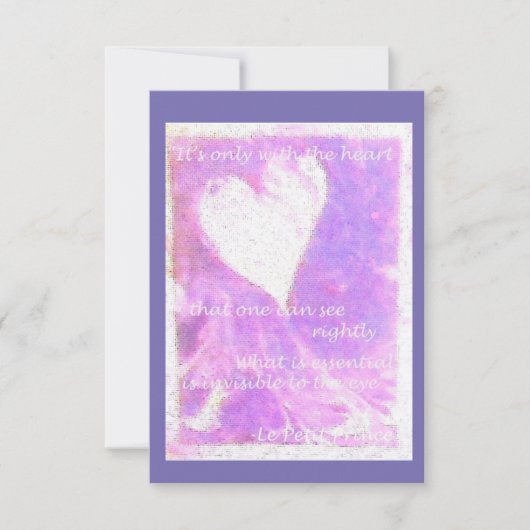 Wenskaart Le Petit Prince Bedankkaart (Voorkant)